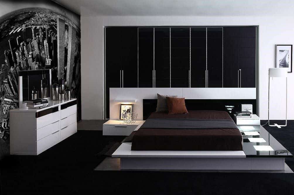 decor phòng ngủ màu đen